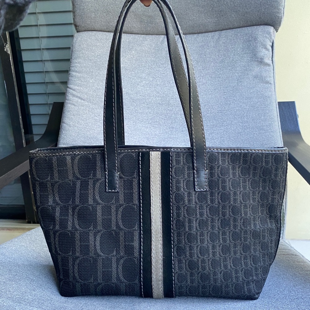 Carolina Herrera Bicolor Small Shopper Bag